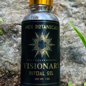 VISIONARY Oil, Ritual Oil, Meditation Oil, Spell Oil for Dreaming