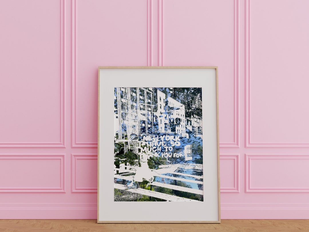 Trendy New York City Crosswalk Wall Print Digital Art Etsy