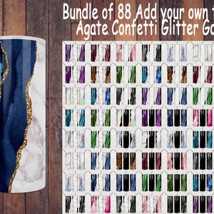 100+ 20oz Marble Skinny Tumbler Sublimation Design Mega Bundle, Glitter Agate, Add Your Text, Leopard, 20oz Straight & Tapered Tumbler