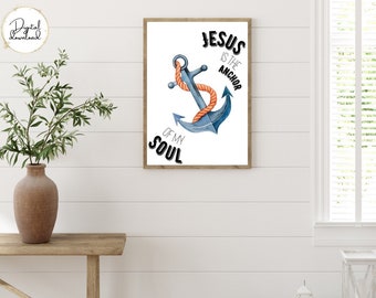 Jesus is the Anchor of My Soul - Hebrews 6:19 - Etsy