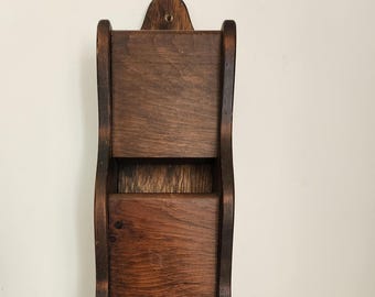 Vintage Wooden Mail Holder Vertical Organizer