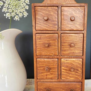 Vintage Wooden Spice Cabinet