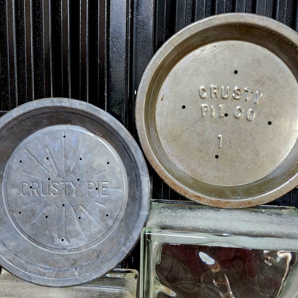 Vintage Steel Crusty Pie Tin
