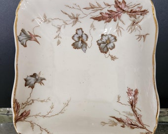 Vintage John Maddock & Sons Floral Trinket Dish