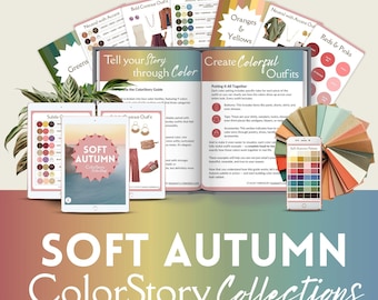 Soft Autumn ColorStory Collections  OUTFIT GUIDE 12 seasons, color analysis, autumn seasons, soft autumn outfits pdf - SAu12