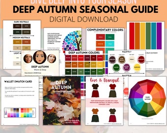 Deep Autumn Color Guide: Seasonal Palette E-book (Digital Download)
