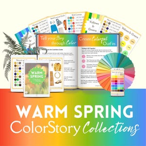 Warm Spring ColorStory Collections  OUTFIT GUIDE 12 seasons, color analysis, spring seasons, warm spring outfits pdf - TSp12