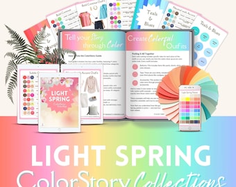 Light Spring ColorStory Collections  OUTFIT GUIDE 12 seasons, color analysis, spring seasons, light spring outfits pdf - LSp12