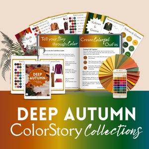 Deep Autumn ColorStory Collections  OUTFIT GUIDE 12 seasons, color analysis, autumn seasons, deep autumn outfits pdf - DAuI12