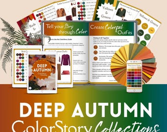 Deep Autumn ColorStory Collections  OUTFIT GUIDE 12 seasons, color analysis, autumn seasons, deep autumn outfits pdf - DAuI12