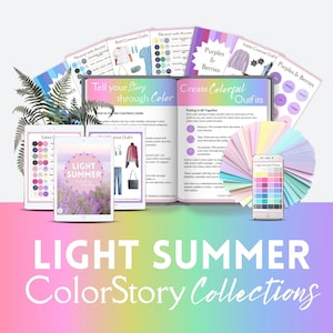 Light Summer ColorStory Collections  OUTFIT GUIDE 12 seasons, color analysis, summer seasons, light summer outfits pdf - LSu12