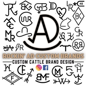 CUSTOM Cattle brand design service