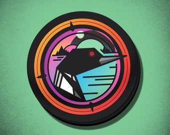Vinyl, weatherproof loon sticker