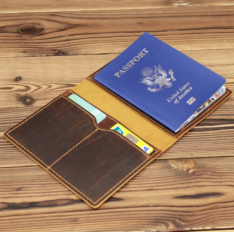 Personalized Leather Passport Holder, Australian Passport Cover
