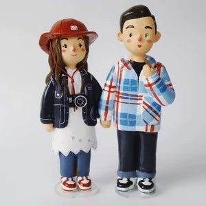 Personalized dolls, handmade with Polymer Clay to order for special gifts, birthdays, weddings, celebrations, etc.