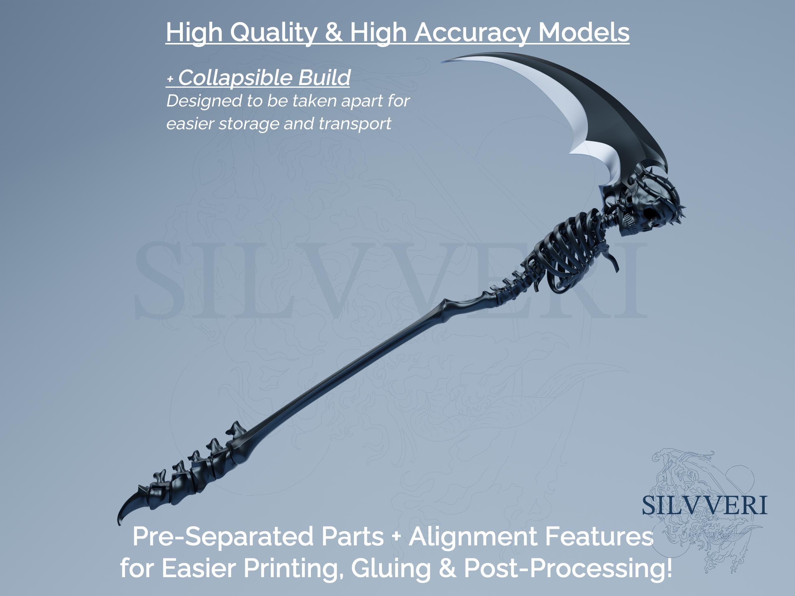 アンダーテイカーの鎌型コスプレ小道具 - 黒執事 - 3Dプリント用STL