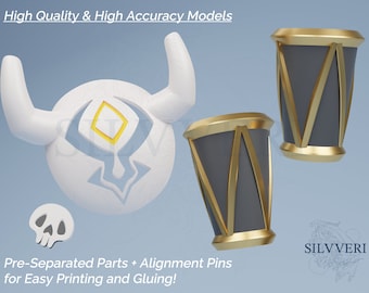 Pacchetto di accessori Hilichurl per Cosplay - Genshin Impact - Download immediato di file STL per la stampa 3D