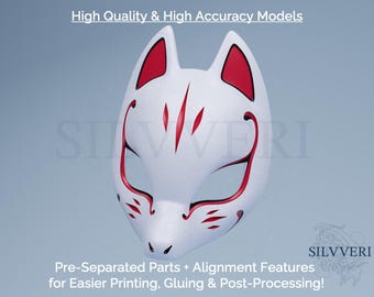 Maschera Yusuke Fox - Persona 5 - Download immediato di file STL per la stampa 3D