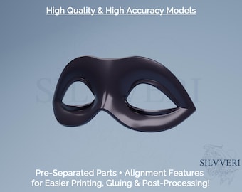 Haru Noir Mask - Persona 5 - Instant Download STL Files for 3D Printing