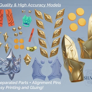 Blade Accessories Bundle for Cosplay - Honkai Star Rail - Instant Download STL Files for 3D Printing