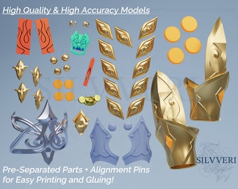 Blade Accessories Bundle for Cosplay - Honkai Star Rail - Instant Download STL Files for 3D Printing