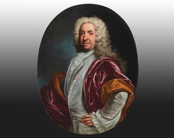 Baroque Portrait of a gentleman 18th century Italian master by Domenico Parodi