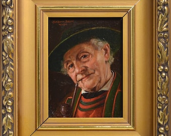 Otto KIRCHNER 1887-1960 German Portrait of a Newspaper Reader - Etsy