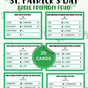 St. Patrick's Day Bibel-Freundschaftsspiel: Familien-Trivia-Nacht (Instant Download)