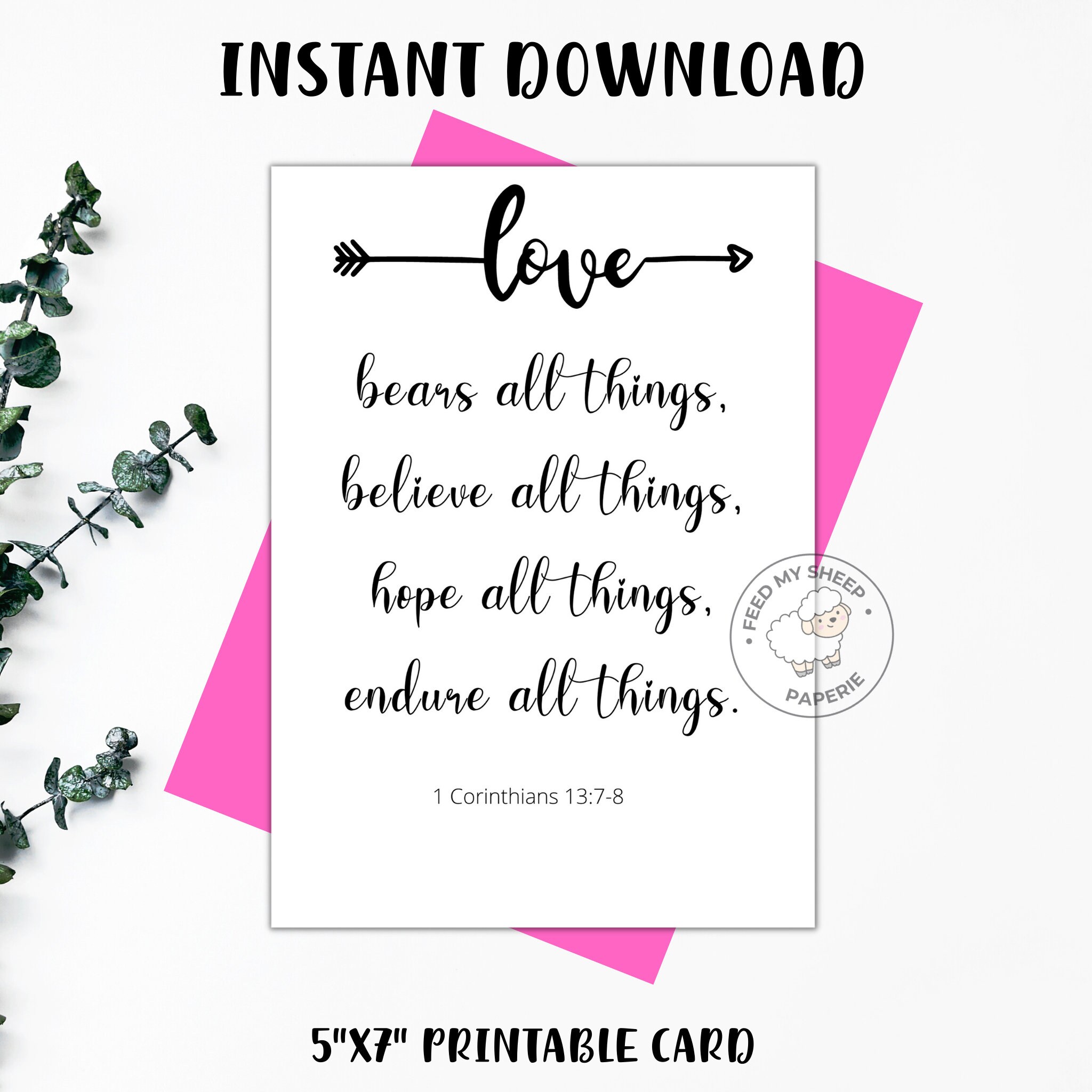 Christian Card Wedding Card Printable Christian Wedding Card Christian ...