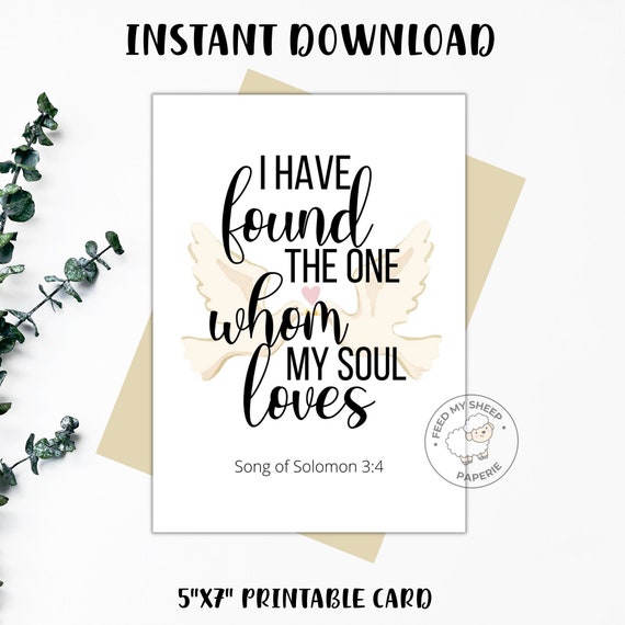 Printable Christian Wedding Card Christian Wedding Card - Etsy