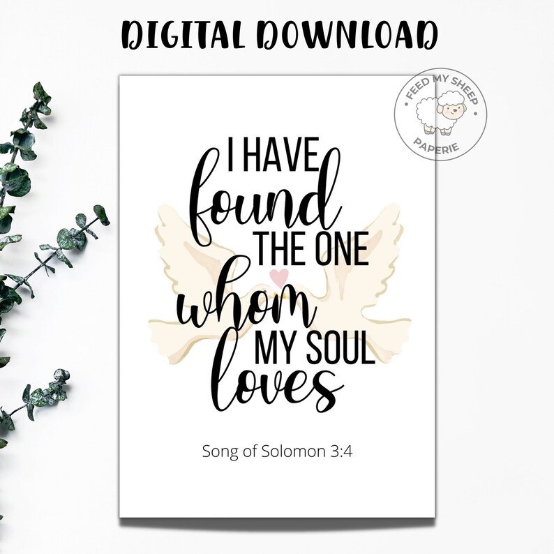 Printable Christian Wedding Card Christian Wedding Card - Etsy