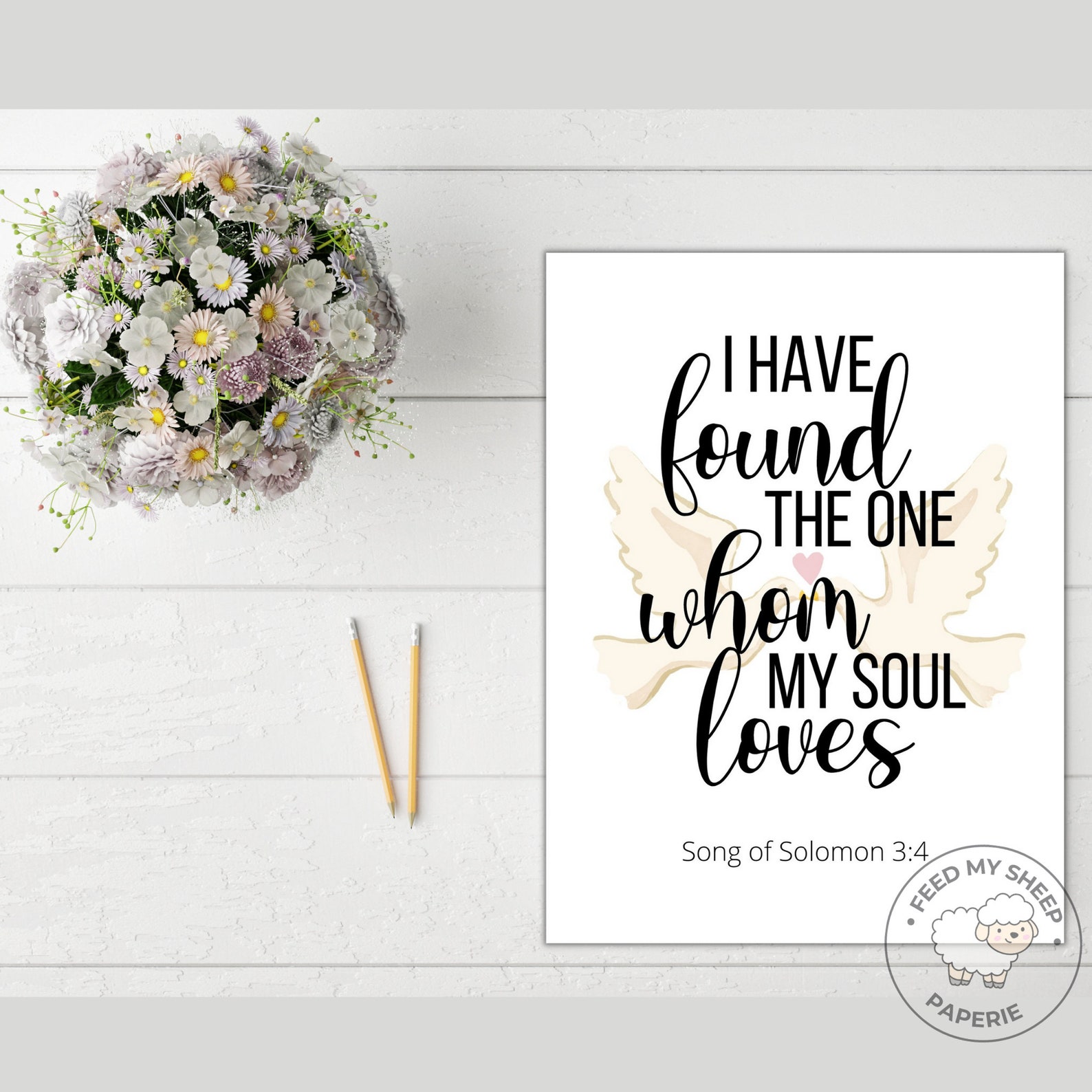 Printable Christian Wedding Card Christian Wedding Card - Etsy
