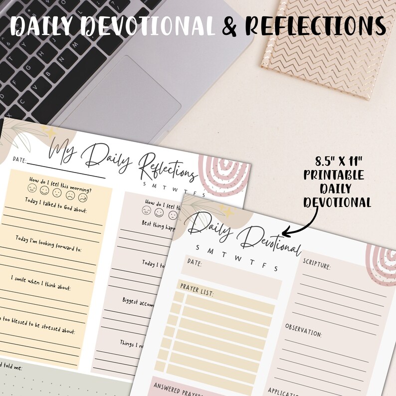 DAILY DEVOTIONAL Printable Daily Devotional 8.5 X - Etsy