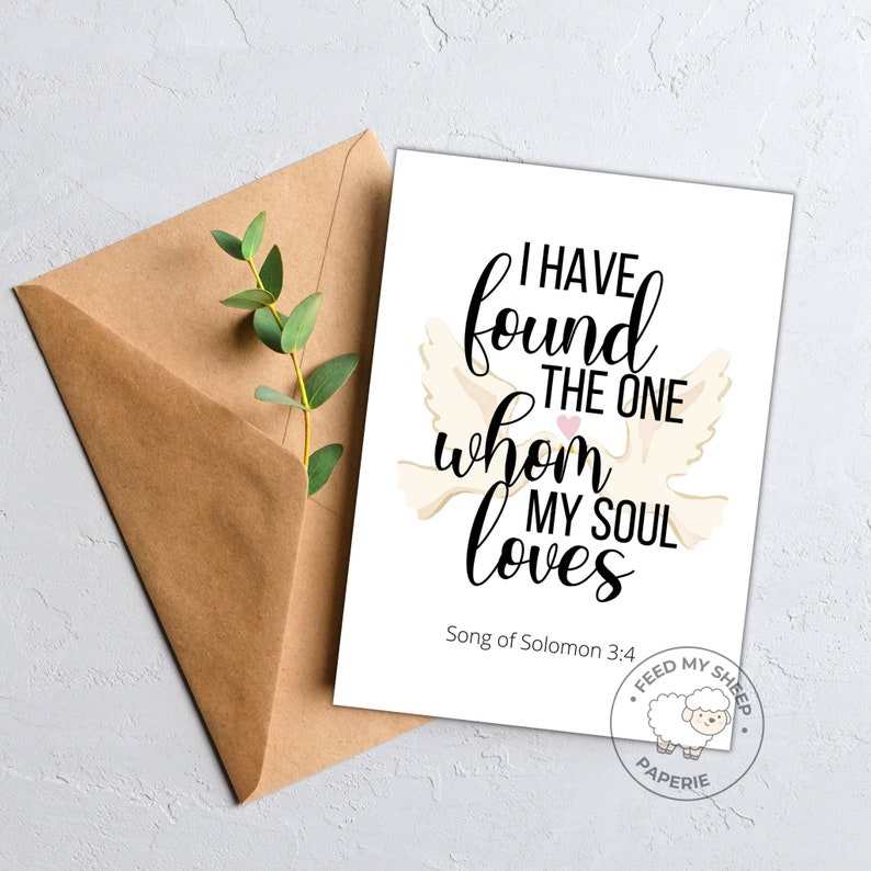 Printable Christian Wedding Card Christian Wedding Card - Etsy