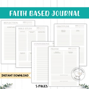 Minimalist Prayer Journal: Faith Based Bible Study (8.5&quot;x11&quot; PDF)