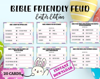 Easter Bible Friendly Feud Game: Church Trivia (Printable)