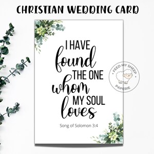 Printable Christian Wedding Card | Wedding Card | Christian Wedding ...