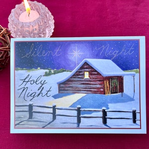 Christmas Cards Boxed Set of 10, Religious Christmas Cards, Christian Christmas cards, Handmade Christmas Cards, Boxed Christmas Cards