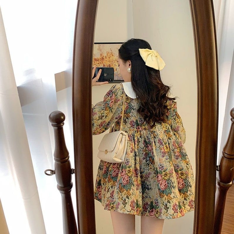 Princess Dress 2022 Spring Japanese Gentle Art Print Design - Etsy