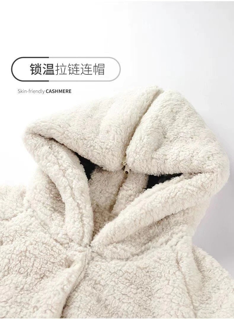 Women New Winter Thicken Warm Flannel Robes Coral Fleece Long - Etsy