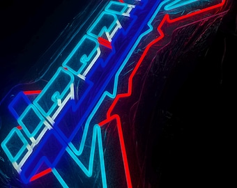 Yeezus Neon Sign, Kanye West, Music Studio Decor