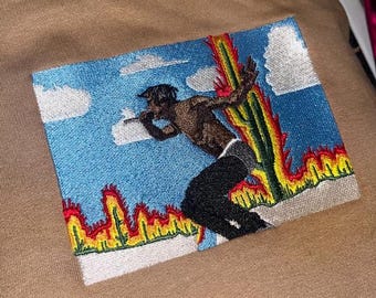 Embroidered Travis Scott Hoodie Rager Rodeo