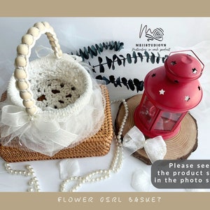Flower girl basket rustic | Petal toss bags | Flower girl basket | Flower girl bag | Petal toss basket | Ring bearer pillow
