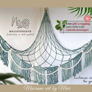 Stuffed animal net | Stuff animal storage | Stuff animal hammock | Macrame Toy Hammock | Crochet hammock | Jungle nursery | Corner shelf