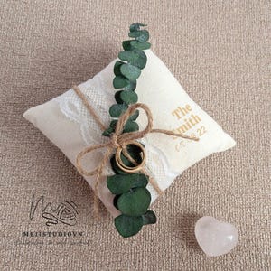 Ring bearer pillow | Ring bearer | Ring pillow | Rustic wedding | Vintage wedding | Boho wedding | Cotton ring pillow