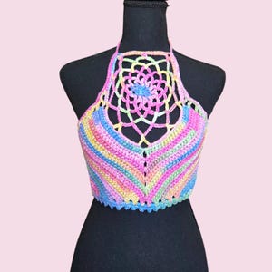Crop Top, Halter Top, Festival Top, Gift for her