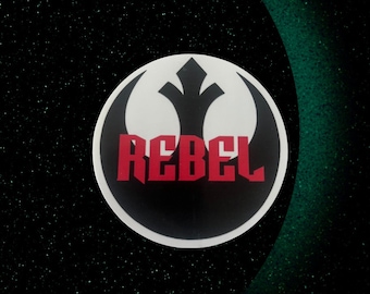 Star Wars "REBEL" Resistance Symbol Sticker