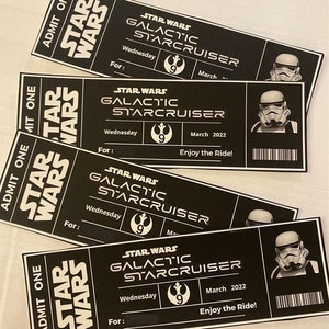 Star Wars Galactic Starcruiser Secret, Überraschung, Souvenir Ticket