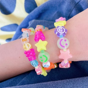 Glow in the dark bracelet | Custom glow in the dark bracelet | Luminous Beads bracelet | Festival beaded bracelet | coachella bracelet
