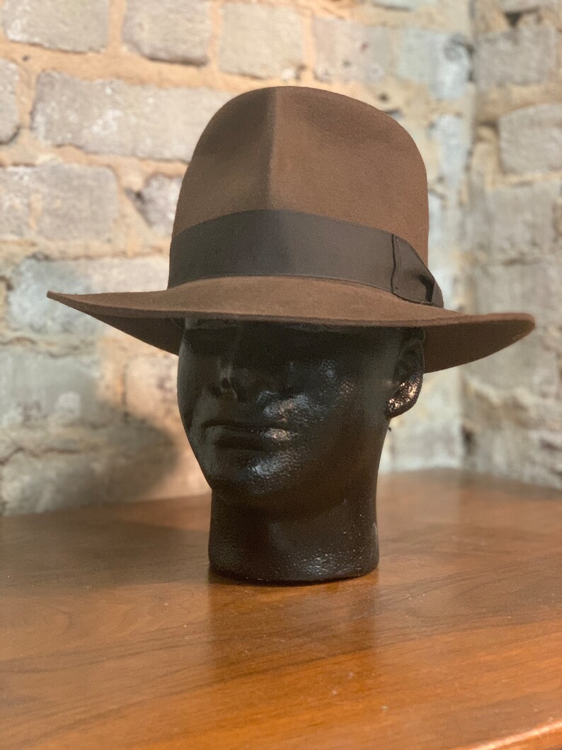 The hawaii Fedora 7 1/8 Rabbit Fur Raiders of the Lost Ark Etsy